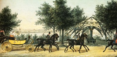 The Tent in Klein-Glienicke Park, around 1840, Franz Krüger by Franz Krüger